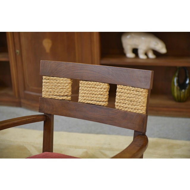 Brutalist Armchairs attributed to Audoux Minet, 1950s, Set of 2 For Sale - Image 12 of 14