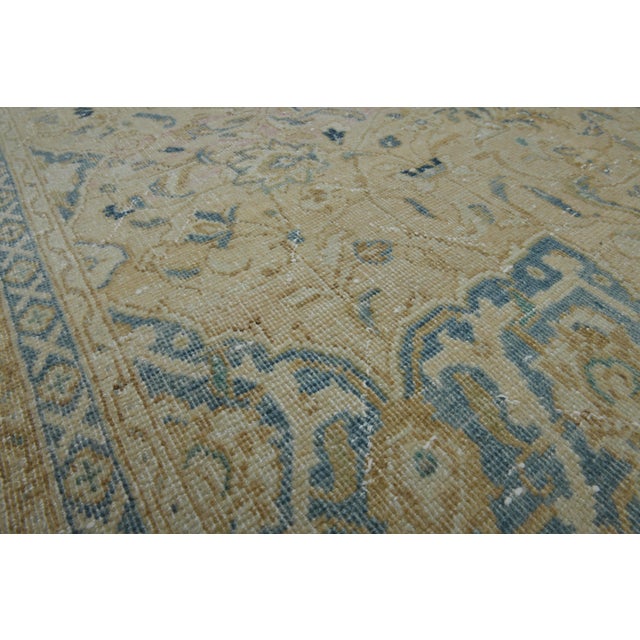 Orange 1970s Vintage Persian Handmade Wool Cotton Orange Area Rug For Sale - Image 8 of 11