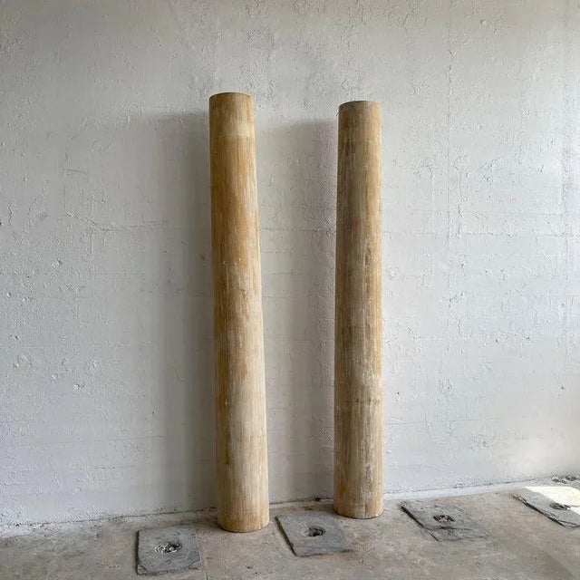 Rustic 1960s Rustic Poplar Architectural Columns - a Pair For Sale - Image 3 of 9