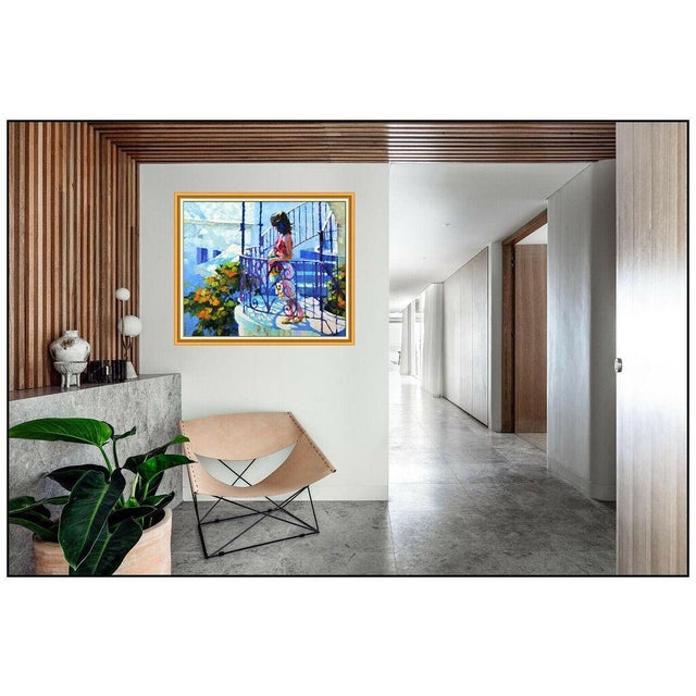 Message us to inquire about custom framing options! (Included for free with every purchase) This piece, "The Veranda", is...