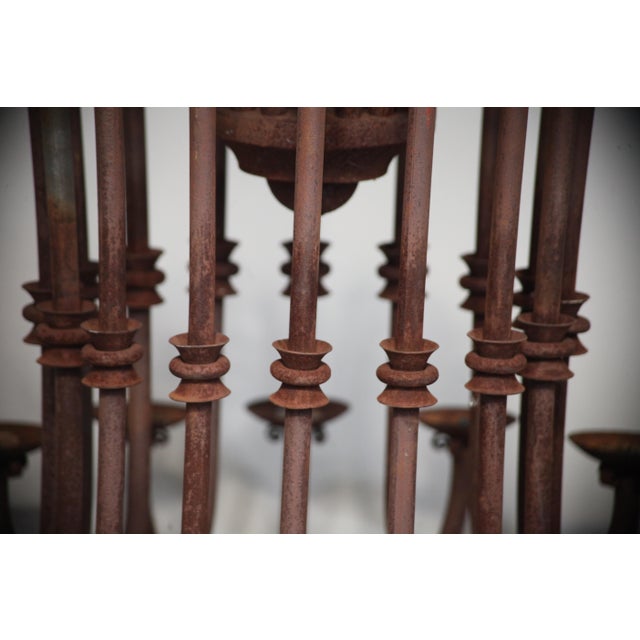 Antique Candle Chandelier, 1890s For Sale - Image 5 of 18