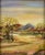 Spring Valley - Small Plein Air Landscape in Oil on Masonite Idyllic valley landscape with mountains in the distance by...