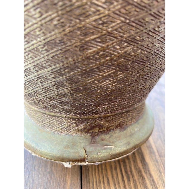 1960s Asian Style Metal Lamp For Sale - Image 9 of 10