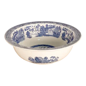 Blue Willow Wash Basin, England Circa 1880