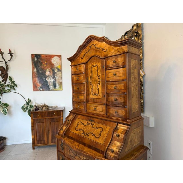 Baroque Writing Desk Tabernacle For Sale - Image 3 of 17