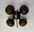 Fabio Ltd Quadrifoglio Satin Black Nickel Frosted Smoky Pebble Flush Mount by Fabio LTD For Sale - Image 4 of 7