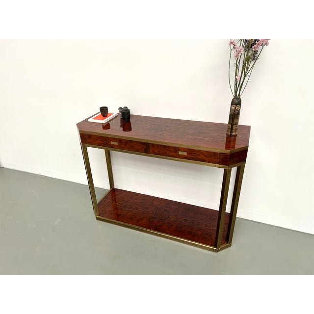 Lacquered Console by Jean Claude Mahey, 1970s For Sale - Image 9 of 18