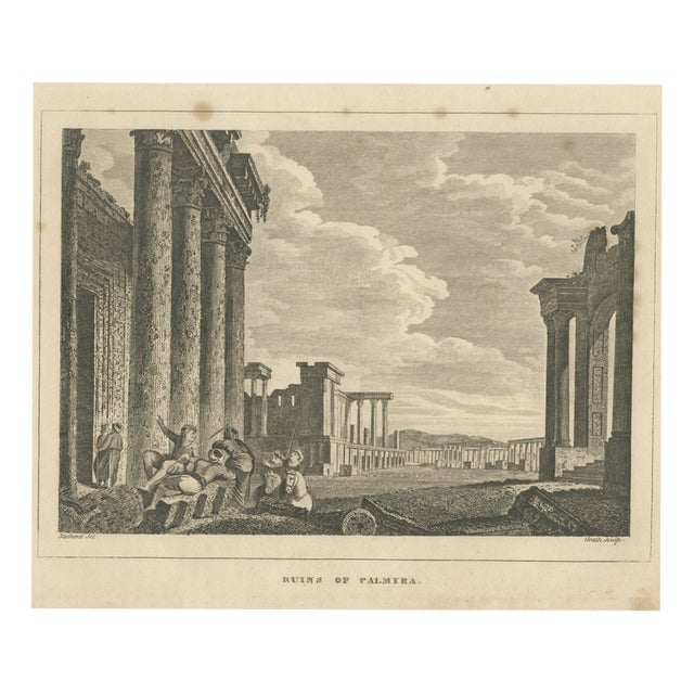 After Stothard, Ruins of Palmyra, Syria, 1820, Engraving For Sale