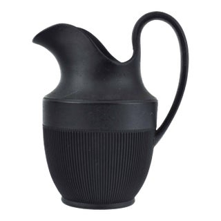 1950s Mid-Century Modern West German Black Basalt Small Pitcher by Greil For Sale