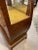 ELEGANT INLAID WOOD DISPLAY CABINET WITH GLASS DOOR -A refined and timeless wood display cabinet featuring a tall, gently...