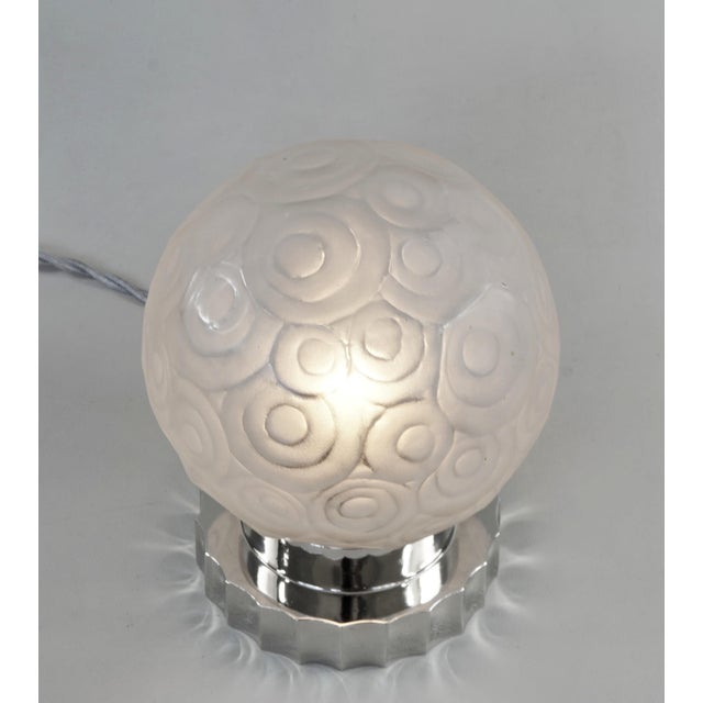 1920s French Art Deco Table Lamp by Marius Sabino 1930 France For Sale - Image 5 of 13