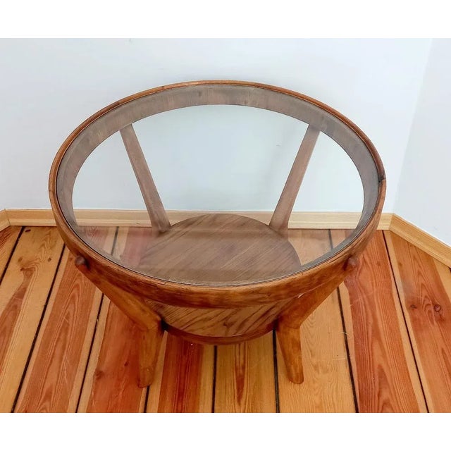 Coffee Table attributed to K. Kozelka for Interier Praha, Czechoslovakia, 1930s For Sale - Image 12 of 13