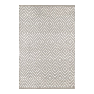 Dash & Albert by Annie Selke Diamond Platinum/White Indoor/Outdoor Rug, 5' x 8' For Sale
