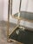 Metal Italian Rolling Trolley in Gold Metal, 1980s For Sale - Image 7 of 10