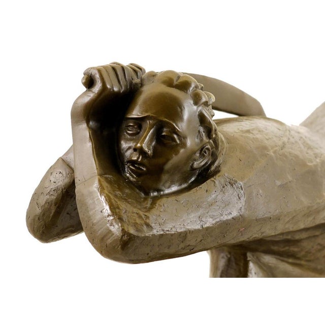 20th Century The Avenger Figurative Sculpture in Bronze For Sale - Image 10 of 11