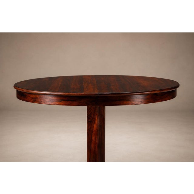 Mid-Century Modern Brazilian Modern Rosewood Round Dining Table by Celina Decorações, 1960s For Sale - Image 3 of 16
