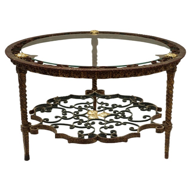 Italian Wrought Iron Coffee Table, 1950s For Sale
