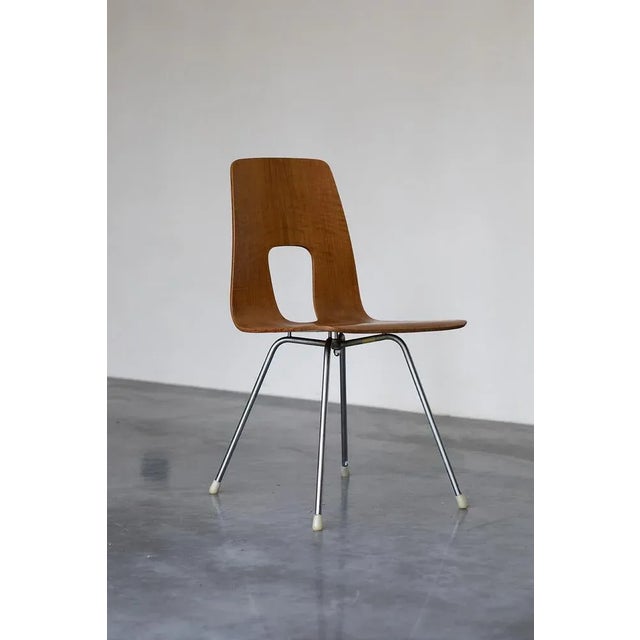 Chairs by Hans Bellmann, 1960s, Set of 6, in Very Good conditions. Designed 1950 to 1959 This piece has an attribution...