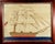 British Sailor's Woolwork of a Royal Navy Second Rate Battleship, Circa 1875 The charming simple sailor's woolie depicts a...