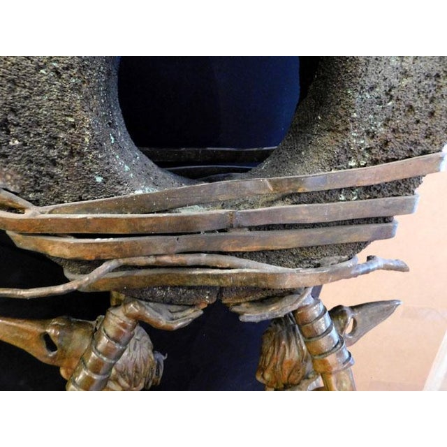Renzo "One Thought Conceived" Bronze Sculpture Hand Signed Artwork Lifesize For Sale - Image 13 of 17
