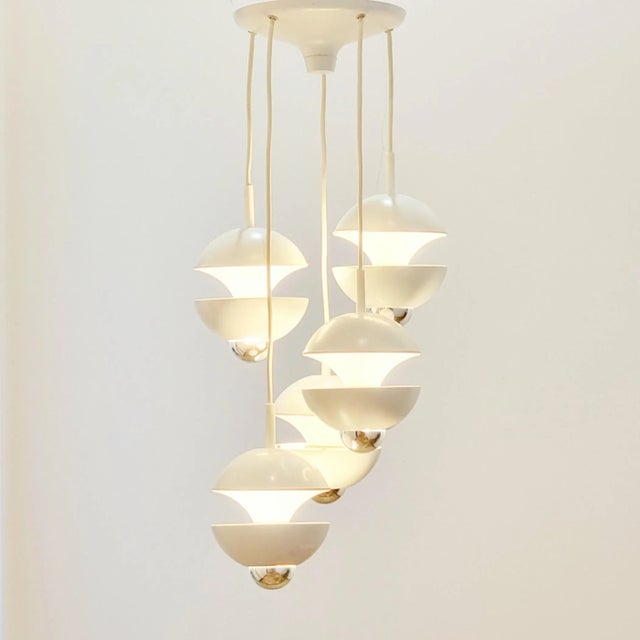 1970s Space Age Cascading Lamp by Klaus Hempel for Kaiser Leuchten, Germany, 1970s For Sale - Image 5 of 12