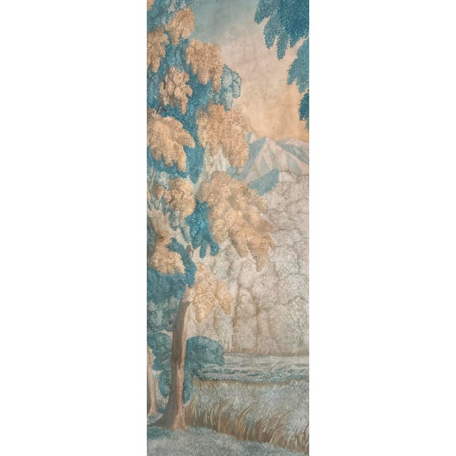 Late 19th Century Antique Italian Forest Water Painting on Canvas - Unsigned For Sale - Image 5 of 5
