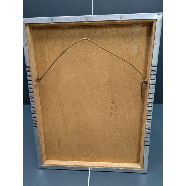 Wood Signed - Brutalist School of Fish Mixed-Metal Relief Wall Sculpture — 1974 For Sale - Image 7 of 7