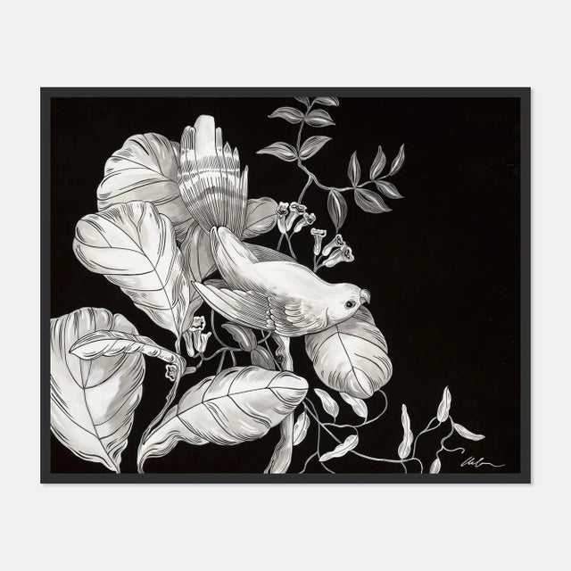 Allison Cosmos Canticle by Allison Cosmos in Black Framed Paper, Medium Art Print For Sale - Image 4 of 4