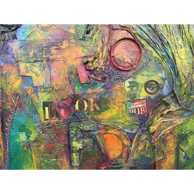 Plastic Mid-Century Modern Mixed Media, Collage, by Tom Betts, American, 1967 For Sale - Image 7 of 13