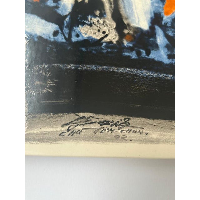 Chu Teh-Chun, Untitled (F 19), 2004, Ceramic For Sale - Image 4 of 5