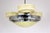 Cream Bauhaus Chrome Chandelier from Zukov, 1940s For Sale - Image 8 of 18
