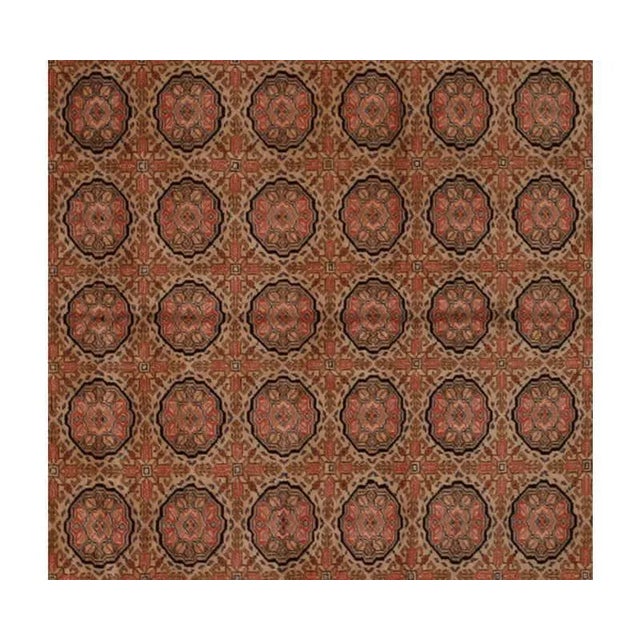 1960s 1960s Handwoven Turkish Kayseri Area Rug 6'8"×9'5" For Sale - Image 5 of 6