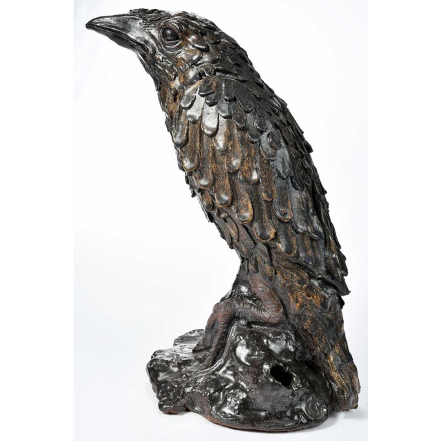Studio Art Pottery Raven For Sale - Image 6 of 10