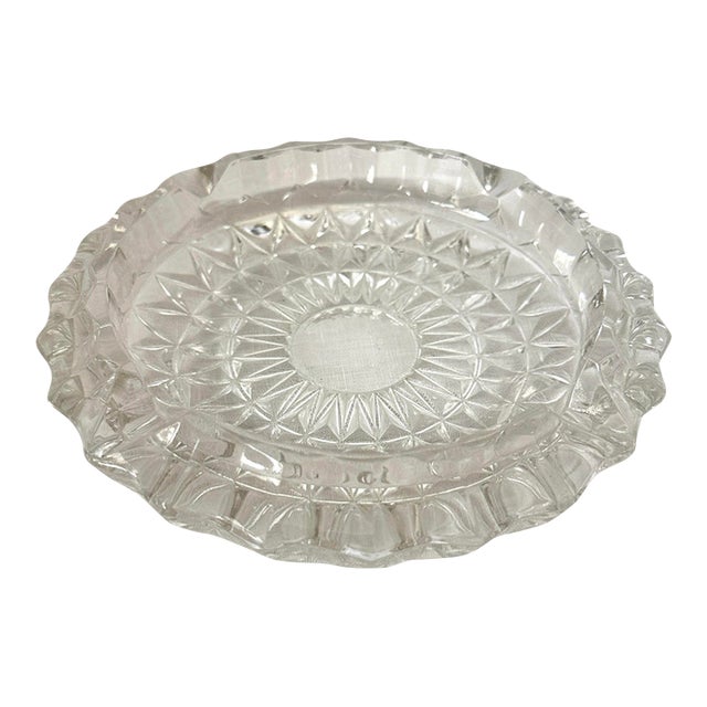 Vintage Libbey Clear Glass Ashtray For Sale