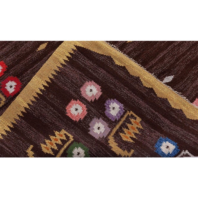 Vintage Swedish Flat-Weave Rug by Solveig Westerberg, at Doris Leslie Blau For Sale - Image 9 of 9