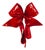 Large Red Gift Bow Hand-Formed from Plastic For Sale