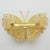 Vintage Italian Gilded Silver 800 Filigree Butterfly Brooch, Genoa, 1970s For Sale - Image 4 of 11