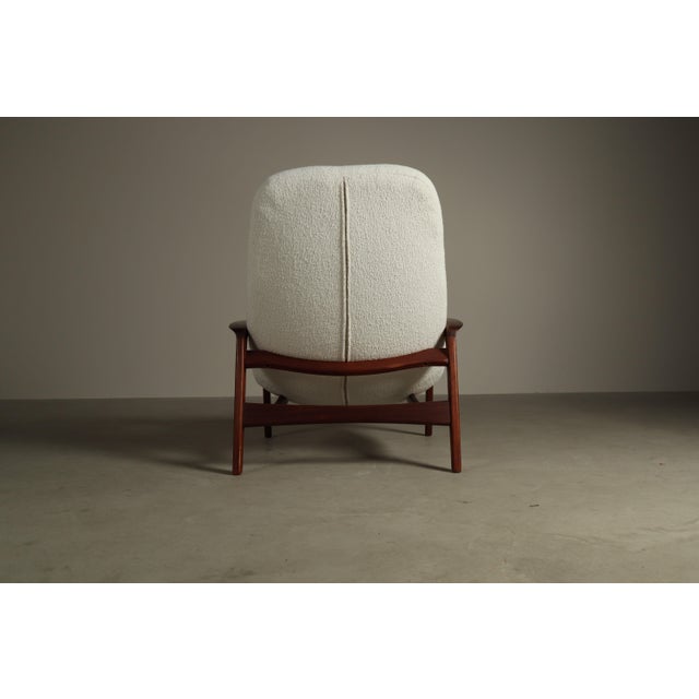 Set of Vintage Teak Scoop Chair with Ottoman by R.Huber & Co, 1960s For Sale - Image 13 of 17