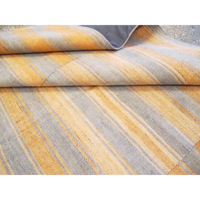 Galerie Shabab Collection Mid-20th Century Handmade Turkish Striped Flat-Weave Kilim Accent Rug For Sale - Image 10 of 10
