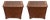 Georgian Revival Walnut Bachelor's Bedside Tables, Set of 2 For Sale