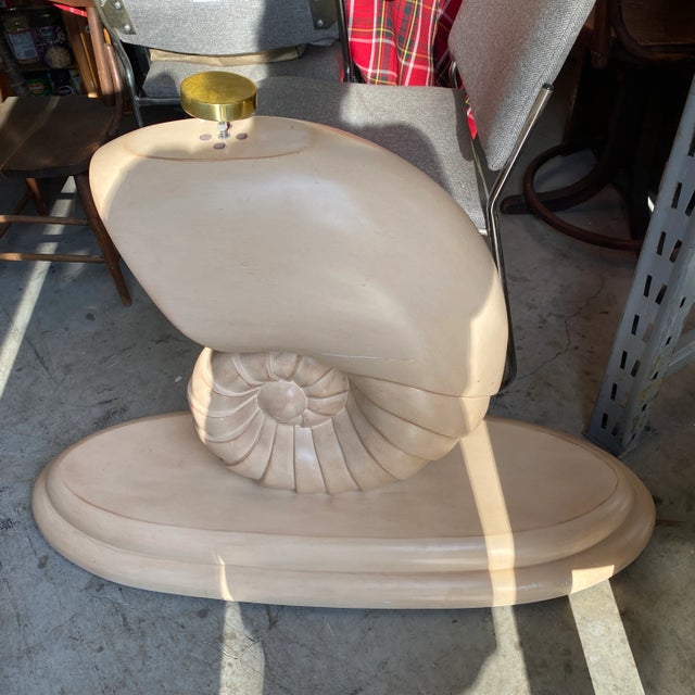 Nautical 1970s Vintage Nautilus Console Table Base For Sale - Image 3 of 10