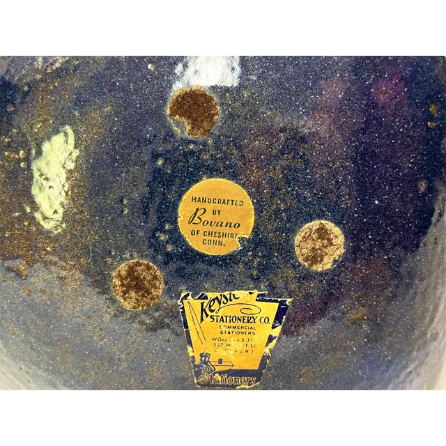 Vintage Mid Century Modern Handcrafted Bovano Chesire Copper Enamel Dish For Sale - Image 10 of 12