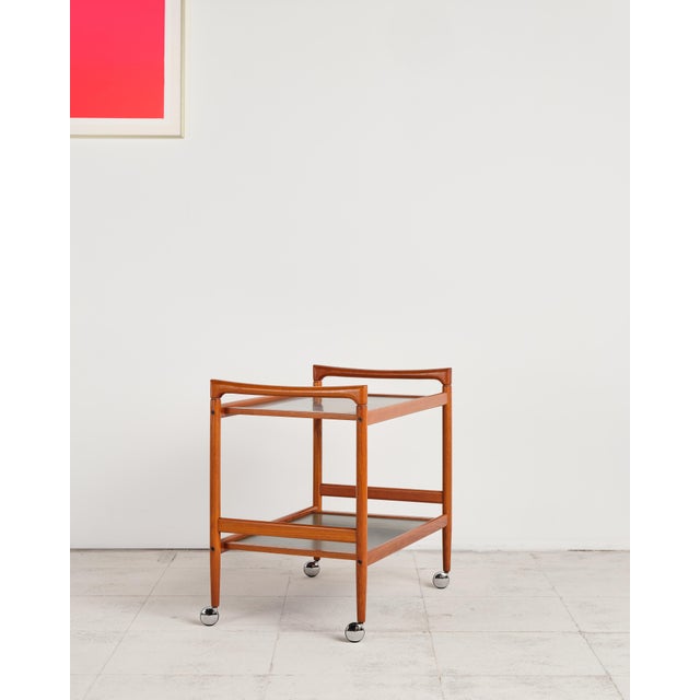 Mid-Century Teak Bar Cart from Dyrlund, 1960s For Sale - Image 6 of 18