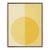 Modern Yellow Forever by Stephanie Henderson in Natural Frame, Small Art Print on Canvas For Sale
