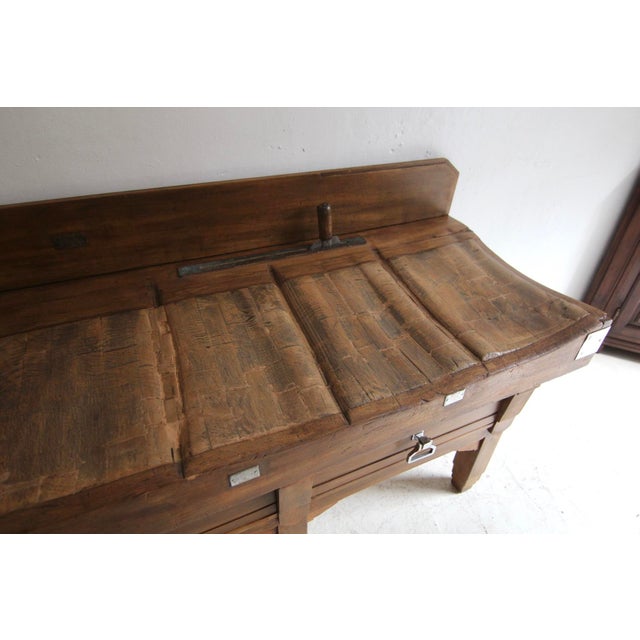 Large Vintage Art Deco Butcher's Block Table, 1930s For Sale - Image 14 of 18