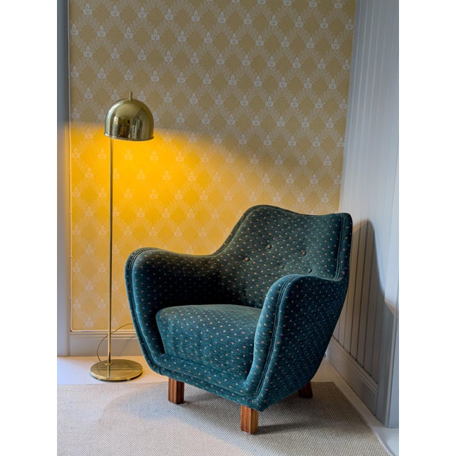 Scandinavian Lounge Chair Presented at the 1952 Önskehem Exhibition, Sweden, 1950 For Sale - Image 10 of 11
