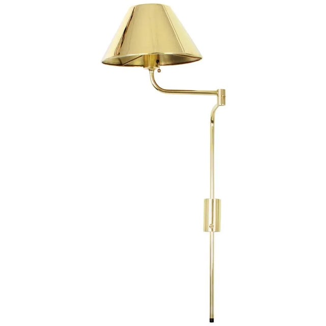 Mid-Century Brass Wall Sconces by Florian Schulz, 1980s For Sale - Image 6 of 6