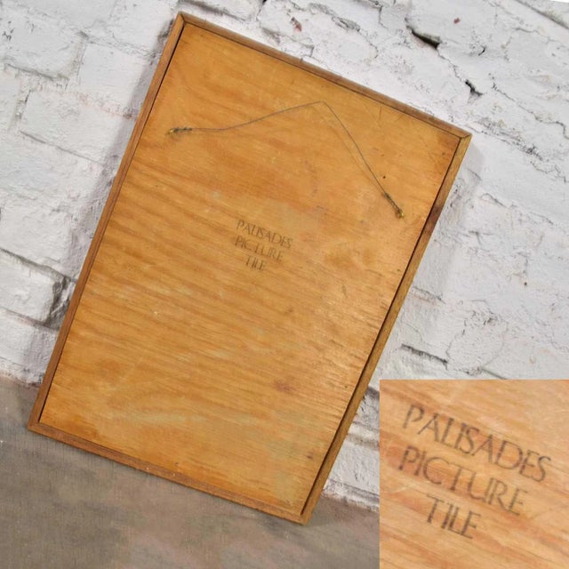 Late 20th Century Catalina Style Parrot Ceramic Tile Plaque by Christopher Reutinger for Catalina Picture Tile For Sale - Image 12 of 12