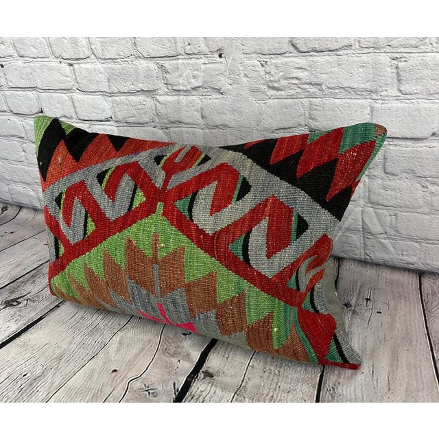 Vintage Pillow Case Turkish Kilim Pillow Decorative Kilim Pillow Dry cleaning only. PILLOW INSERT IS NOT INCLUDED