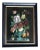 Framed Painted Floral Flowers Still Life on Board For Sale